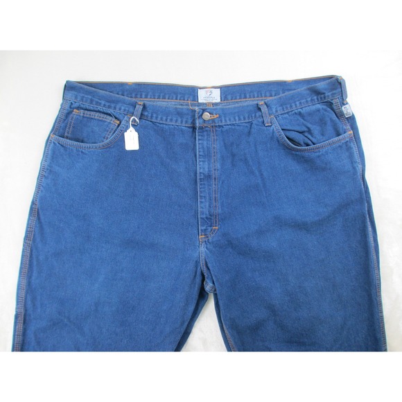 Tyndale FR Pants Mens 50 Blue Denim Jeans Cotton Pockets HEMMED Sioux 48X30* - Picture 3 of 15